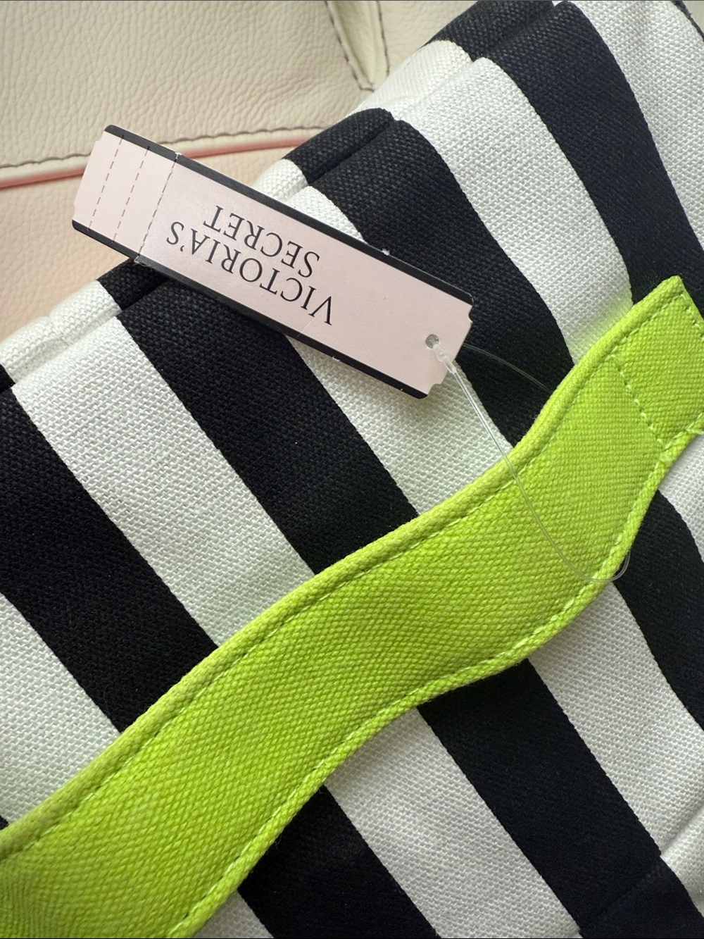Victoria's Secret Sexy Little Things Striped Canvas Organizer Bag - Picture 15 of 15